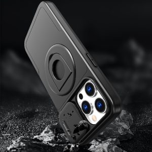 Phone Case Sliding Window Magnetic Ring Rotating Bracket