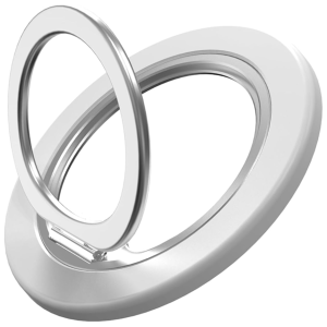 Magnetic Phone Ring For MagSafe Phone Grip, Magnetic Cell Phone Stand Holder Finger Ring,Thin And Light Designfor iPhone Can Rotate 360 Degrees Compatible With Series-White