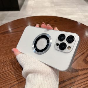 With Lens Protector Frosted Magnetic Phone Case