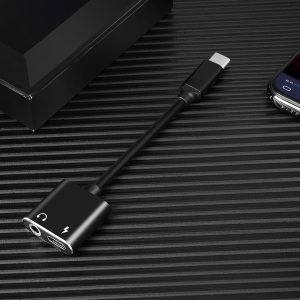 Mobile phone adapter to listen to songs two in one