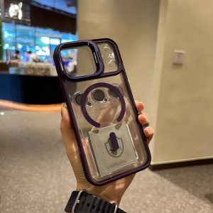 Phone Case With A Metal Lens Holder And Built-in Lens Protector