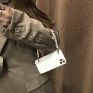 Korea Camera Protection Pearl Bracelet Phone Case