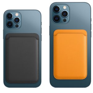 Applicable Mobile Phone Protective Case Back With Magnetic Card Holder MagSafe Card Case Leather