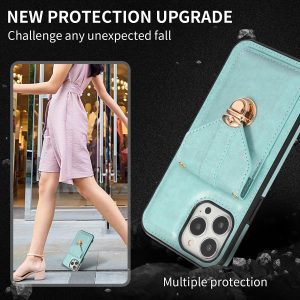 Card Holder Phone Case Cross-body Lanyard Leather Case