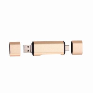 USB mobile phone card reader MICRO TYPE – C triad multi-function aluminum alloy support TF SD OTG foreign trade