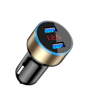 Car Charger 5V 3.1A With LED Display Universal Dual Usb Phone Car-Charger