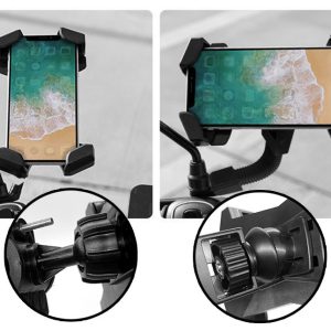Automatic Locking Motorcycle Phone Holder Car Mount