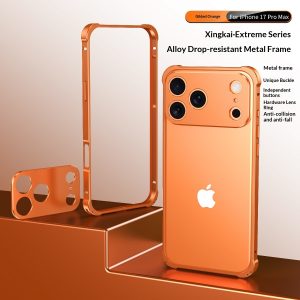 Phone Case With Metal Frame And Lens Protector Suitable