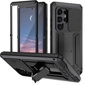 Phone Case Metal Invisible Bracket Case With Three Protection Functions Protective Case
