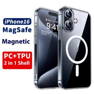 Magnetic Transparent Wireless Phone Case