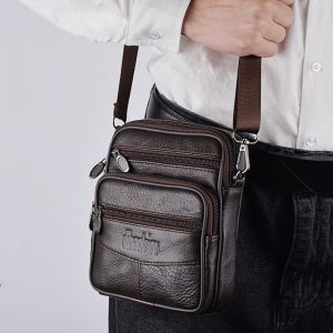 New Men’s Waist Bag Multi-functional Shoulder Messenger Bag Can Wear Mobile Phone Belt Pouch