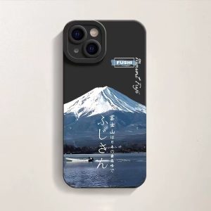 Creative And Versatile Mount Fuji Printed Silicone Phone Case