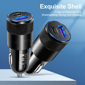 Aluminum Alloy Steel Car Charger Mobile Phone