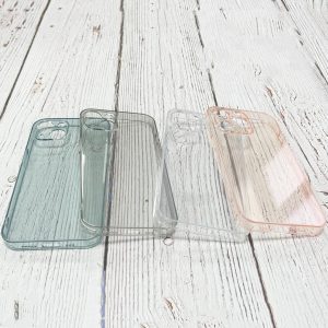 Stepless HD Transparent Tempered Glass Phone Case