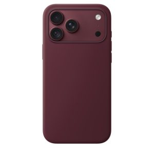 Magnetic Silicone Case for iPhone 18 Pro Max – Burgundy Wine Red
