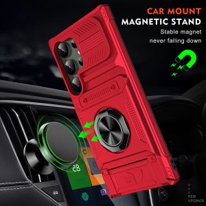Hidden Card Slot Ring Holder Phone Case
