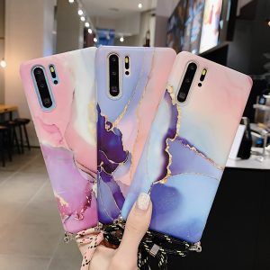 Marble Samsung Lanyard Phone Case