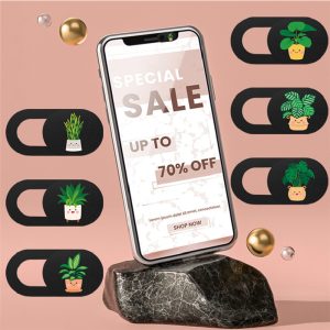 Small Potted Mobile Phone Camera Privacy Protection Cover Cover