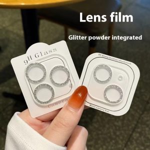 Mobile Phone Integrated Lens Protector Rhinestone