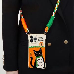 Scarf Cat Suitable For Crossbody Phone Lanyard Phone Case