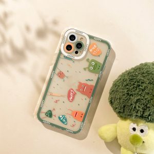Creative Cute Print Couple Shockproof Phone Case