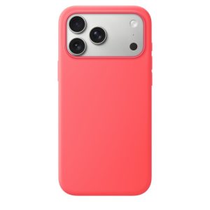 Magnetic Silicone Case for iPhone 18 Pro Max – Bright Guava Pink
