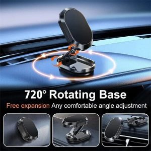 Magnetic Phone Holder For Car, Dashboard Car Phone Holder Mount Magnetic Stainless Steel Car Phone Holder – Dashboard Mount, Water-resistant, Rotatable