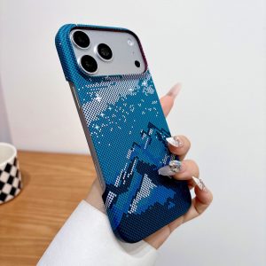 Carbon Fiber Magnetic Case for iPhone 18 Pro – Iceberg Blue
