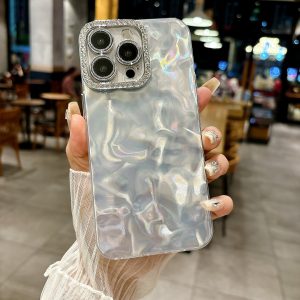 Silver Water Ripple Applicable To 16 Phone Case