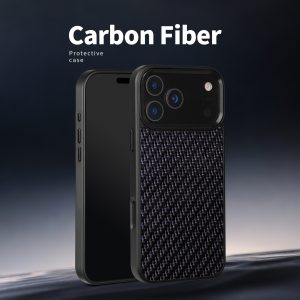 New Metal-frame Carbon Fiber Phone Case For 17 Pro Max