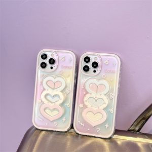 Gradual Love Wrist Strap Silicone Phone Case