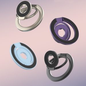 Double Ring Magnetic Phone Holder Strong Magnetic Force Fastened Ring