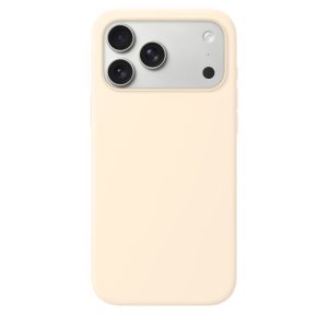 Magnetic Silicone Case for iPhone 18 Pro Max – Vanilla Color