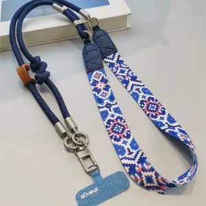 Retro Totem Phone Lanyard Neck Strap Telescopic Adjustable Phone Case Sling Cord