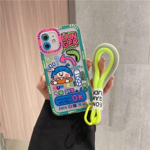 Graffiti Girls Strap Silicone Phone Case