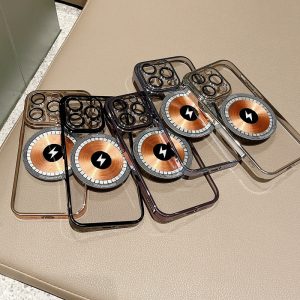 Electroplating Copper Ring Magnetic Phone Case