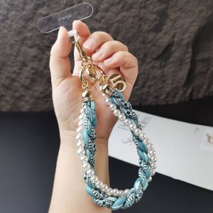 Mobile Phone Lanyard Short Pearl
