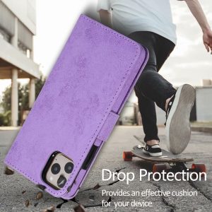 Separate Magnetic Suction Holster Clamshell Wallet Phone Case