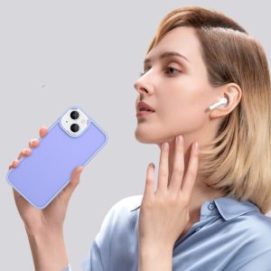 Transparent Shockproof Silver Frame Frosted Protective Phone Case