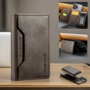 K2 Magnetic Ring Case For iPhone 16 With Multiple Card Slots And Anti-theft Features