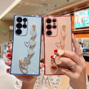 Electroplating Love Bracelet Shockproof Phone Case