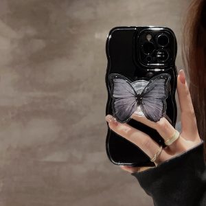 Butterfly Stand Silicone Phone Case