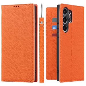 S25Ultra Leather Mobile Phone Case Flip Card Leather Case