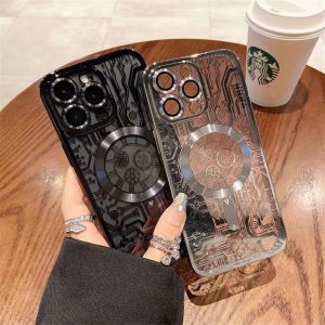Magnetic Mechanical Strap Lens Protector Mobile Phone Protective Case