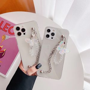 Fashion Phone Case Bracelet Crystal Clear Acrylic