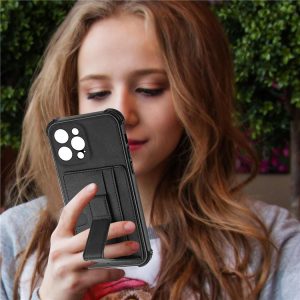 Fashion Simple Solid Color Phone Case Card Holder